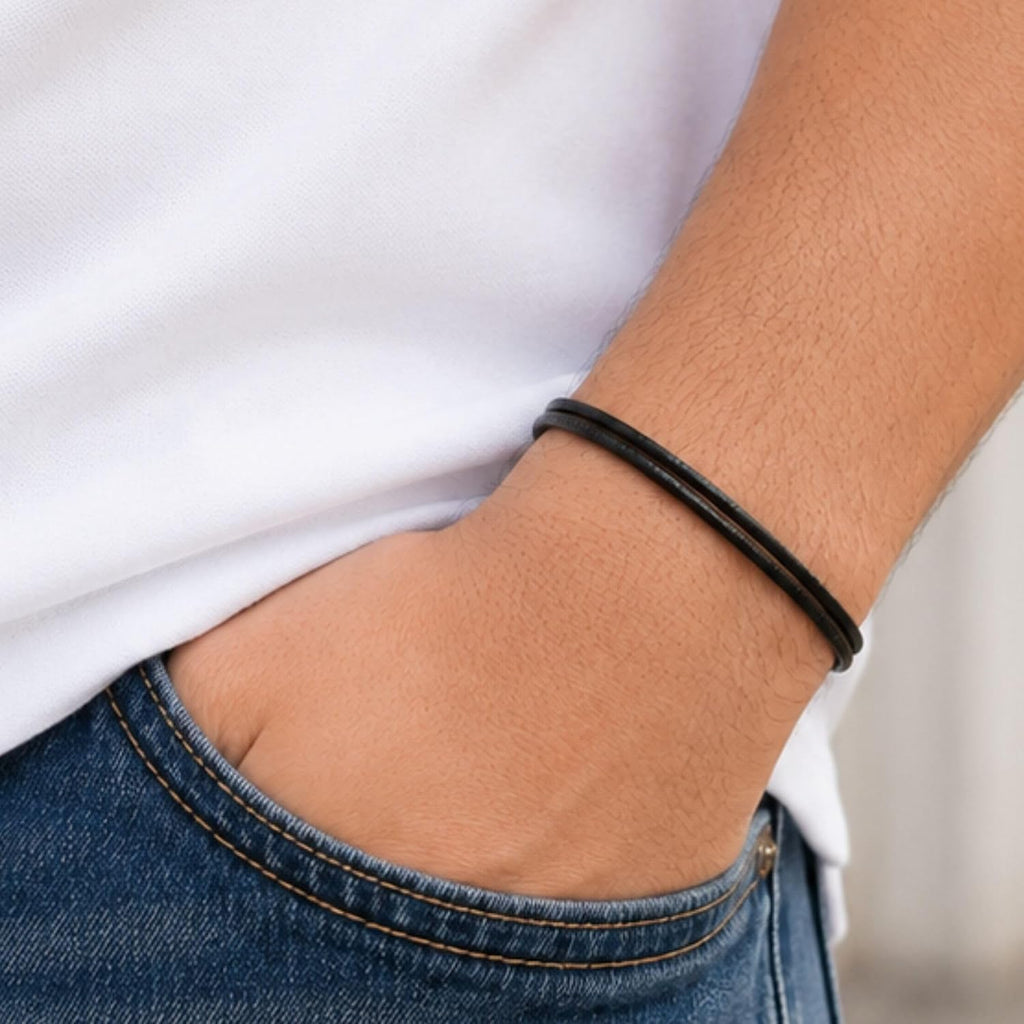 Wax Nylon Cord Bracelet for Men Women, Adjustable Waterproof String Jewelry
