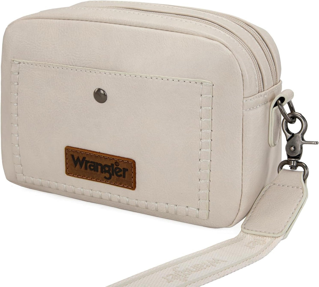 Wrangler Crossbody Purses for Women Trendy Camera Bag with Wide Strap