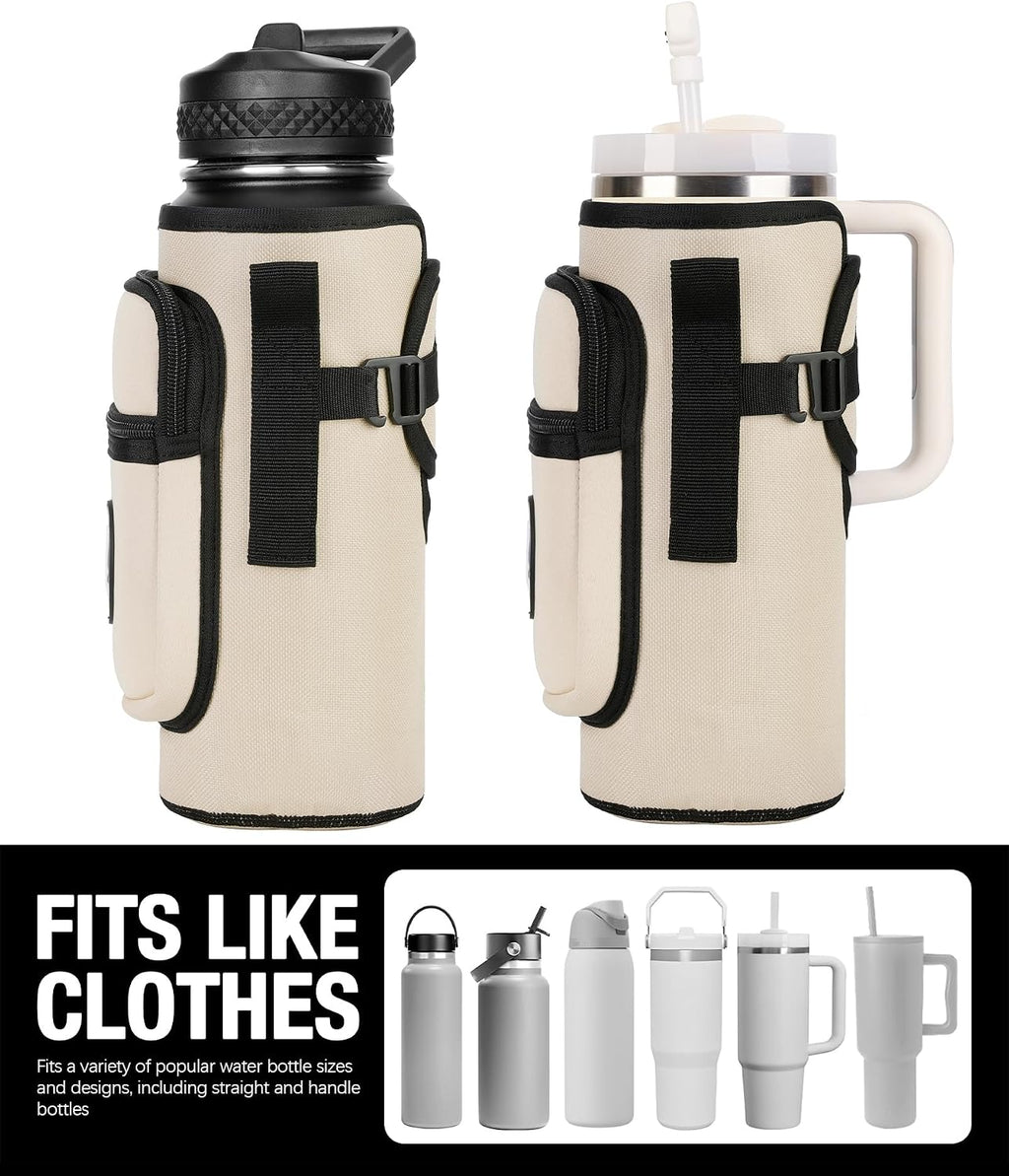 Sports rabbit Universal Water Bottle Holder with Strap & Phone Pocket