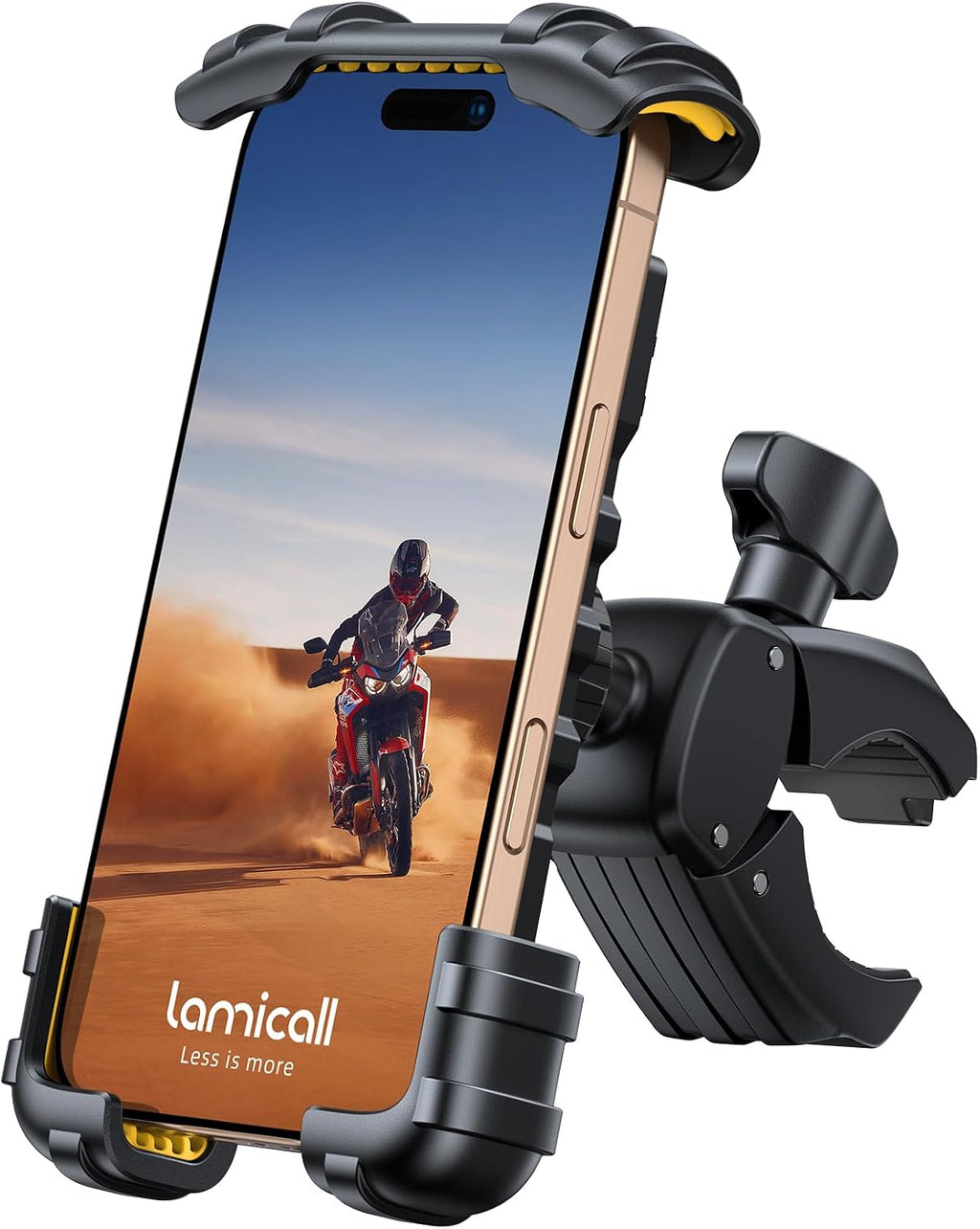 Lamicall Bike Phone Holder Mount - Motorcycle E-Bike Scooter Handlebar Clip