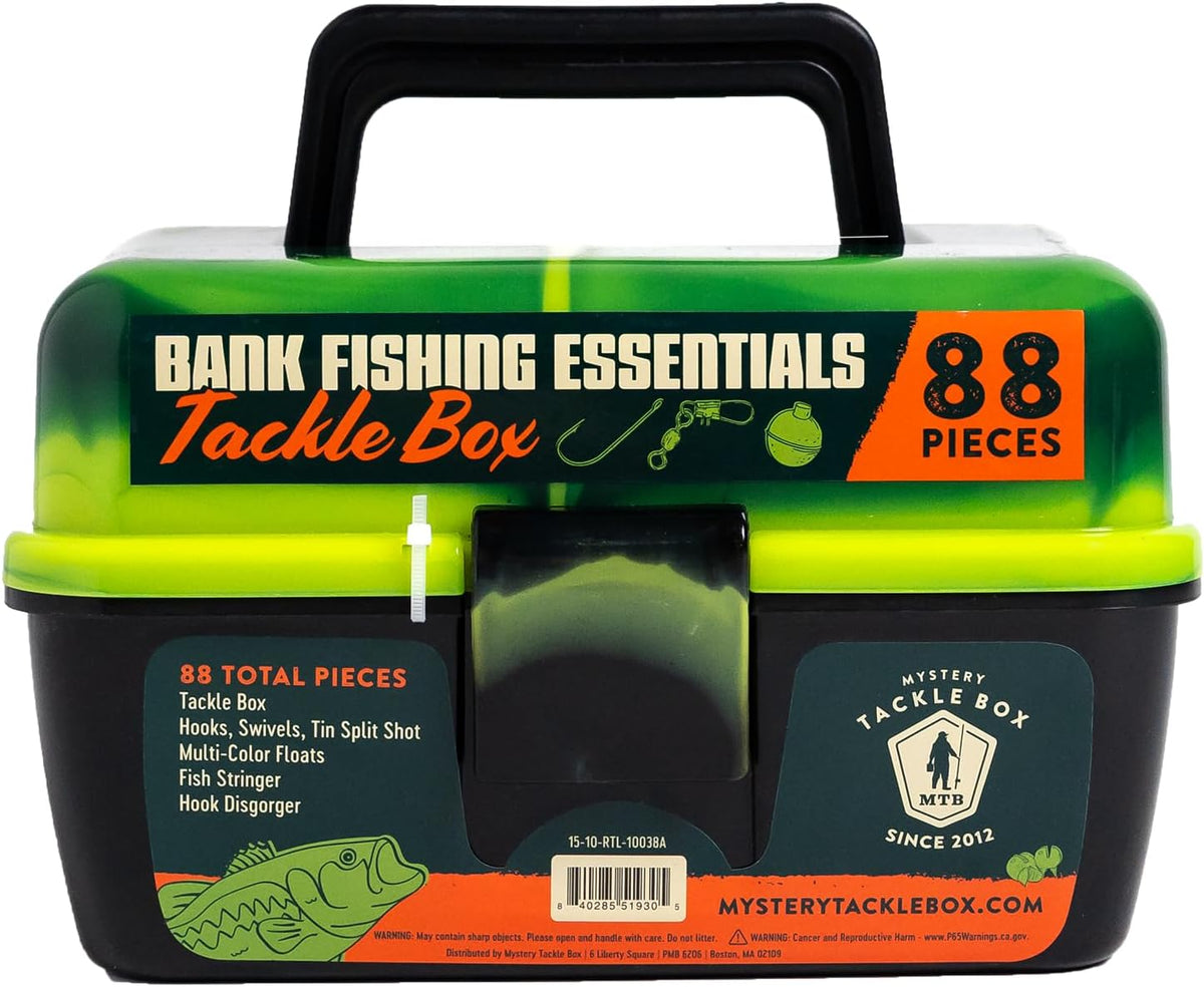 Catch Co Mystery Tackle Box Bank Fishing Essentials Tackle Box - Green