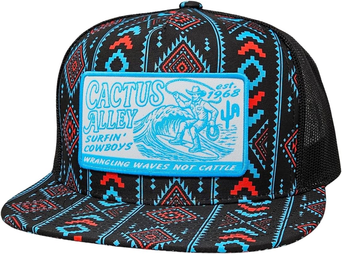 CACTUS ALLEY HAT CO. Western Lifestyle Texas Ranch Rodeo Inspired Adjustable Snapback Patch Hat