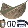 ecox Outdoors Parachute Hammock Single with 2 Tree Straps, Portable Lightweight Nylon Comfortable for Backpacking, Camping, Travel, Beach, Backyard, Patio, Hiking