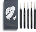 Artify Detail Paint Brushes, 100% Kolinsky Sable Micro Paint Brushes - Master Series, Ultra Fine Tips Paint Brush Set, High Precision for Models/Crafts, Detailing for Watercolor, Gouache & Ink