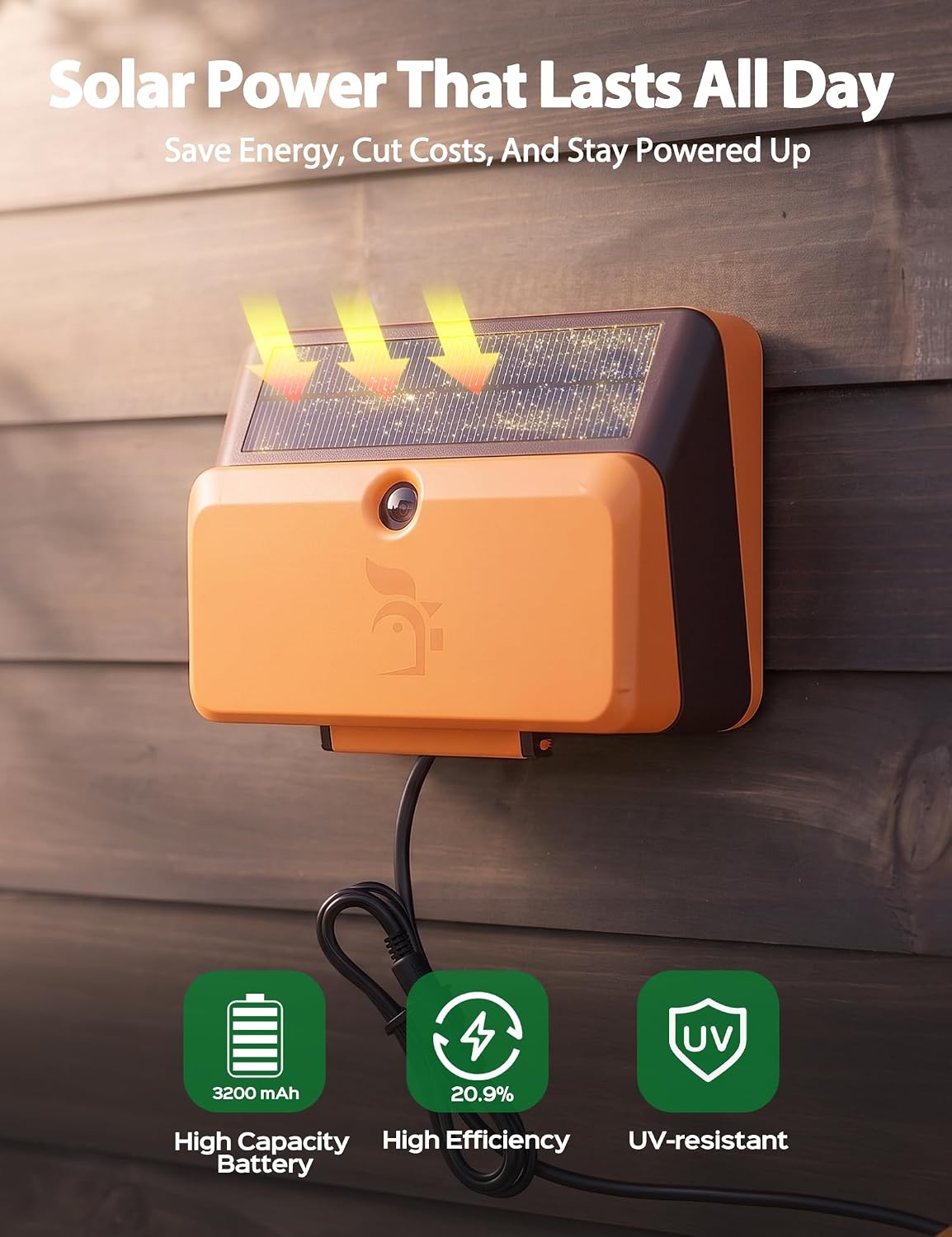Solar Chicken Coop Door, Dual-Motor Lock, Triple Mode, USB Rechargeable