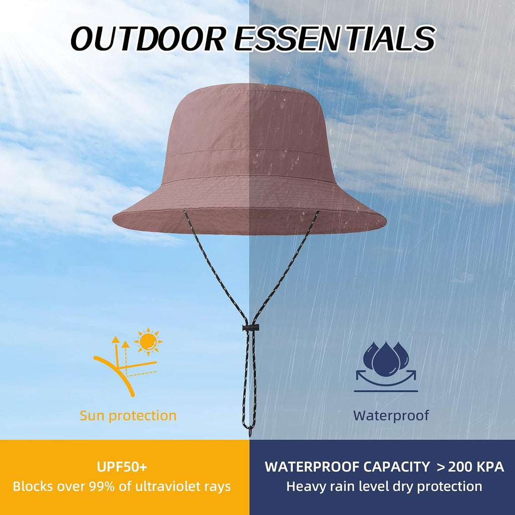 Durio Waterproof Bucket Hats for Woman UPF 50+ Sun Hat