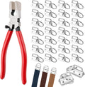 70pcs Key Fob Hardware Set 1 Inch with Key Fob Pliers