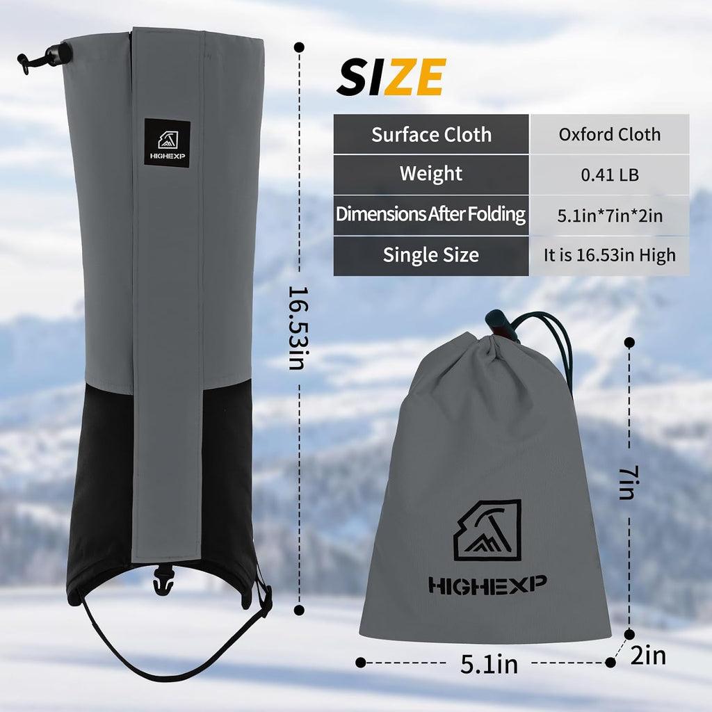 Leg Gaiters Waterproof Snow Boot Gaiters for Women Men