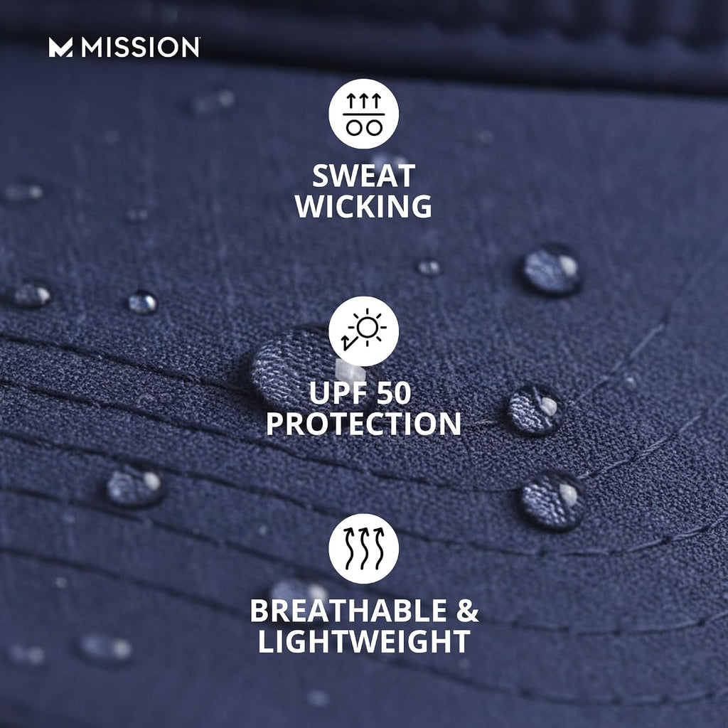 MISSION Cooling Performance Hat, Unstructured Low-Profile Adjustable Fit - UPF 50 - for Running, Workouts & Outdoors