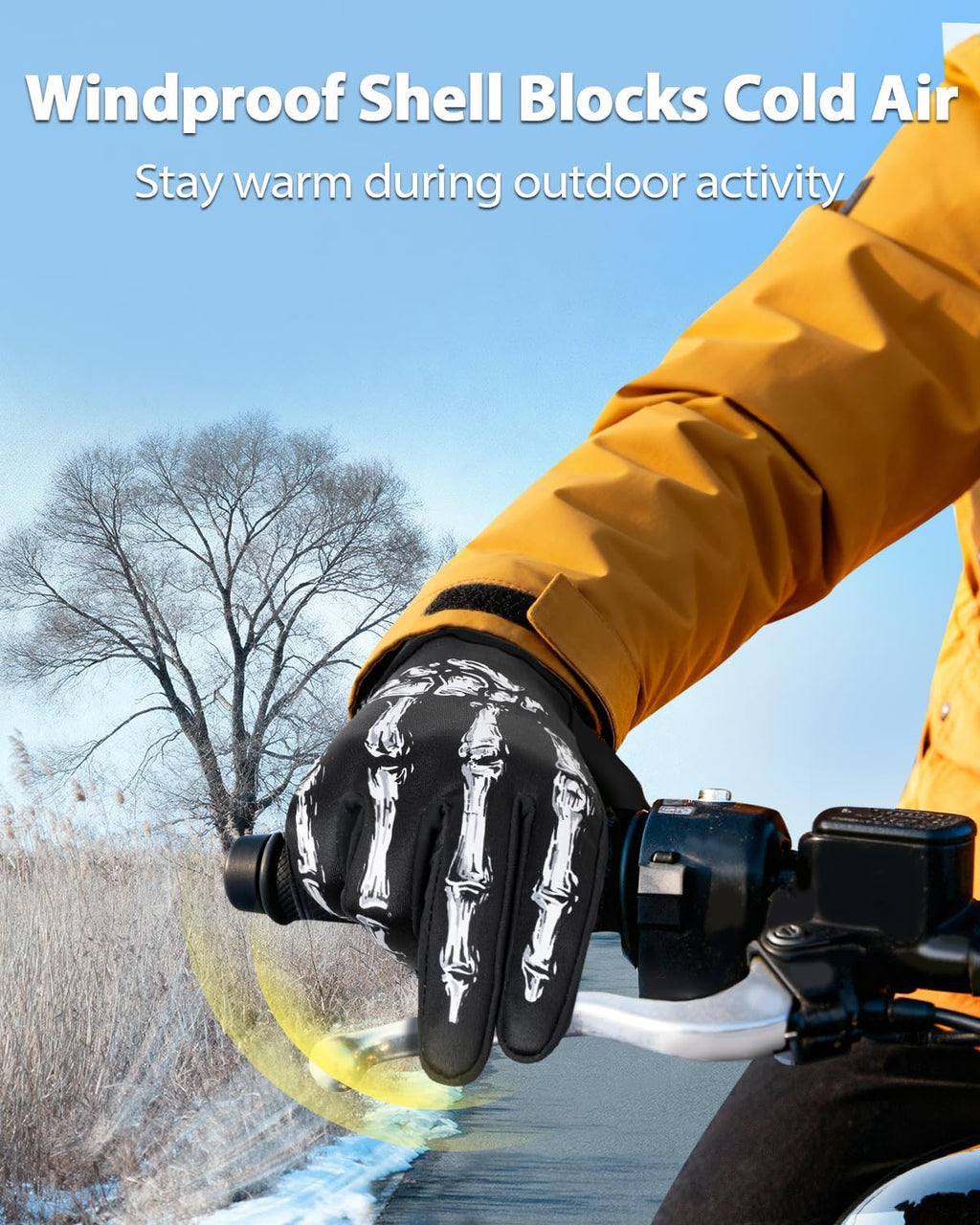 RIGWARL Winter Gloves for Men Women, Waterproof, Touchscreen, Cold Weather