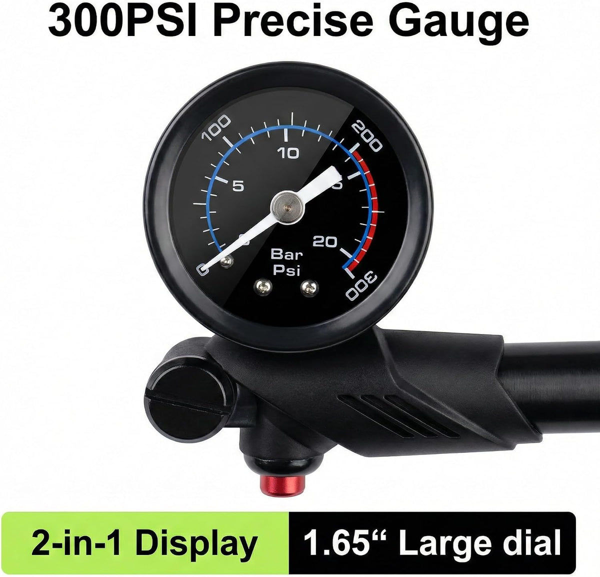 High Pressure Shock Pump for Mountain Bike - 300 PSI