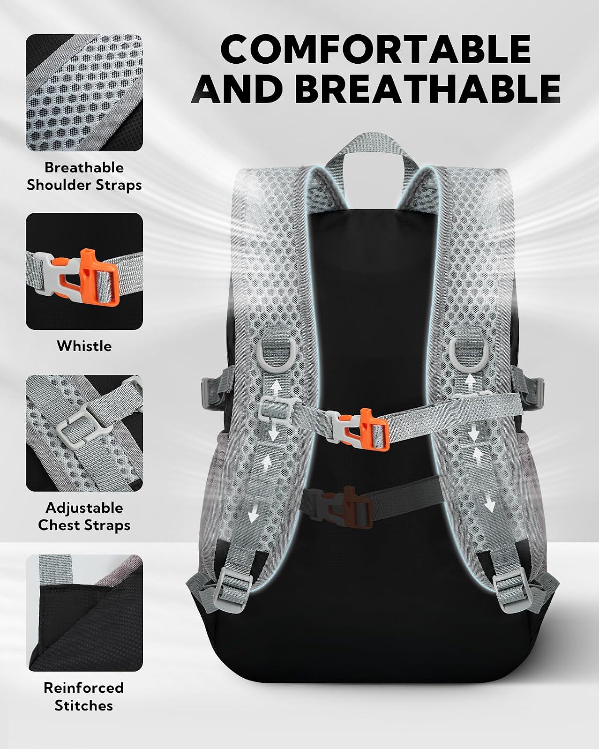 WATERFLY Small Lightweight Packable Backpack, Mini Foldable Travel Daypack