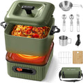 GEERTOP AMOS Electric Hot Pot, Portable 1.3L Multi-Cooker with Cookware Set