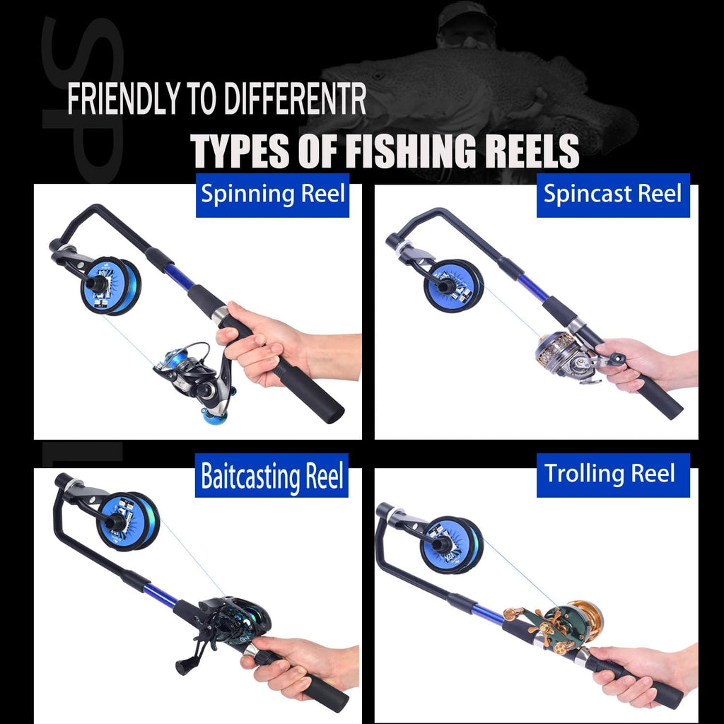 Fishing Line Spooler, No Line Twist, Adjustable line Winder, Portable for Spinning & Casting and Trolling Reel