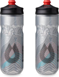 HydraPak Polar Surge Insulated Bike Water Bottle (20oz, Ascent Silver)