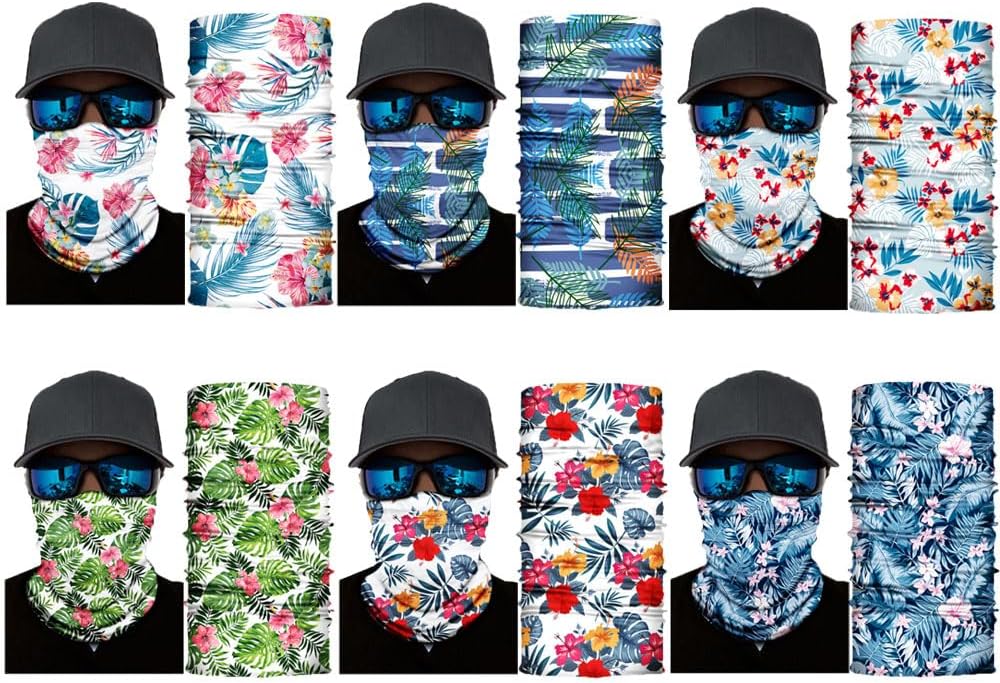 Neck Gaiter Mask,Bandana Gator Face Cover Mask Sun UV Protection,Neck Warmer Balaclava,Tube Face Scarf,Headband for Outdoor