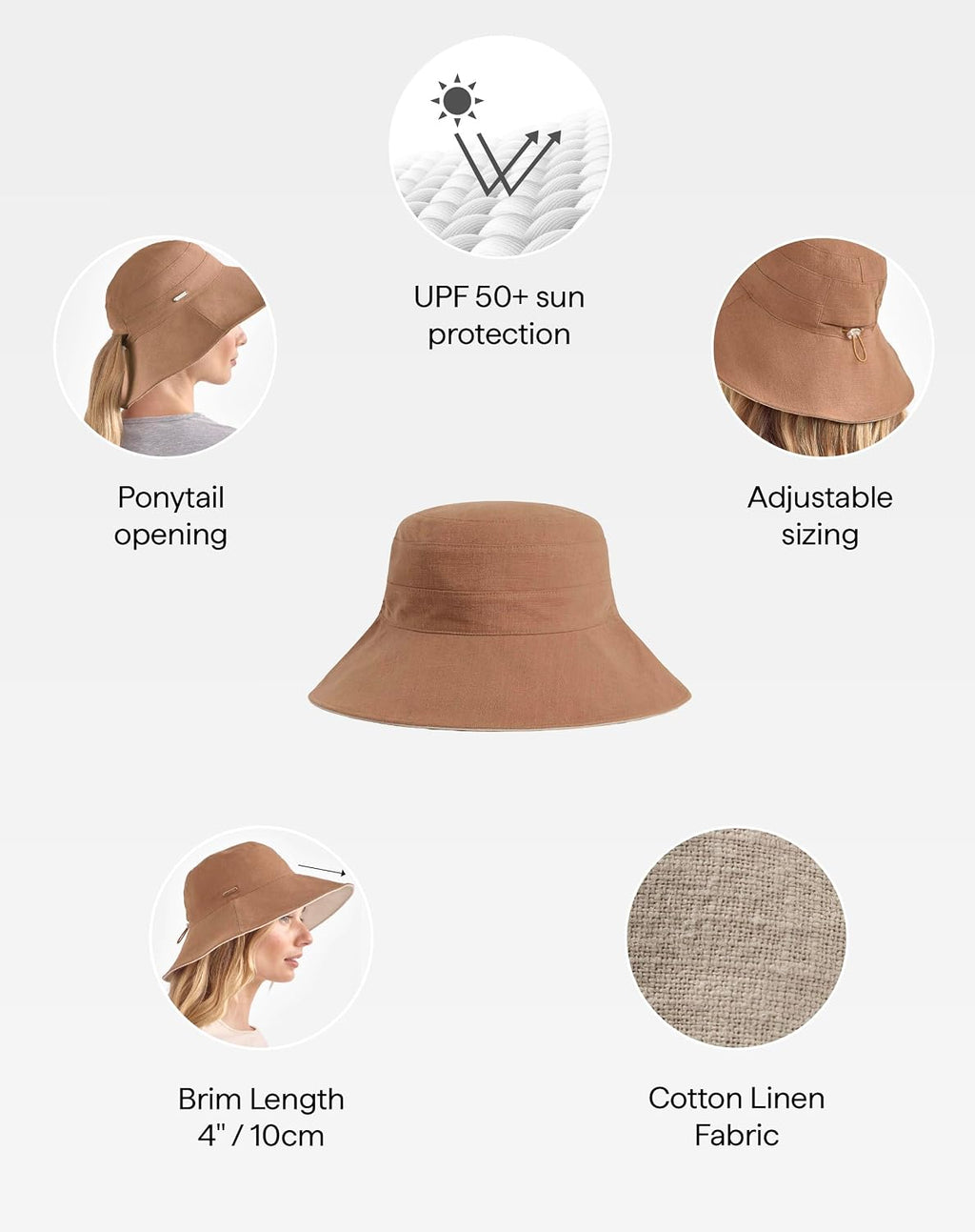 Solbari Women's Resort Wide Brim Sun Hat UPF 50+