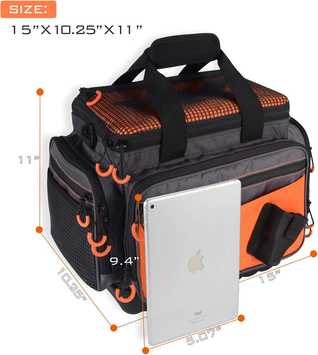 KastKing Bait Boss Tackle Bag, Saltwater Resistant Fishing Bag