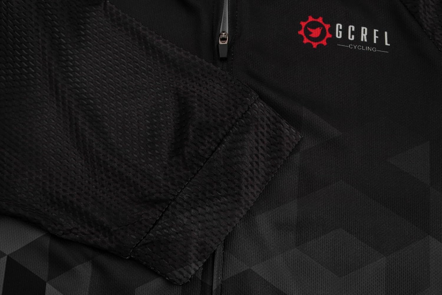 GCRFL Men's Cycling Jersey Set Road Bike Shorts Sleeves Jersey Zipper Pokcet Bib Shorts with Padded, Cycling Clothing kit Men