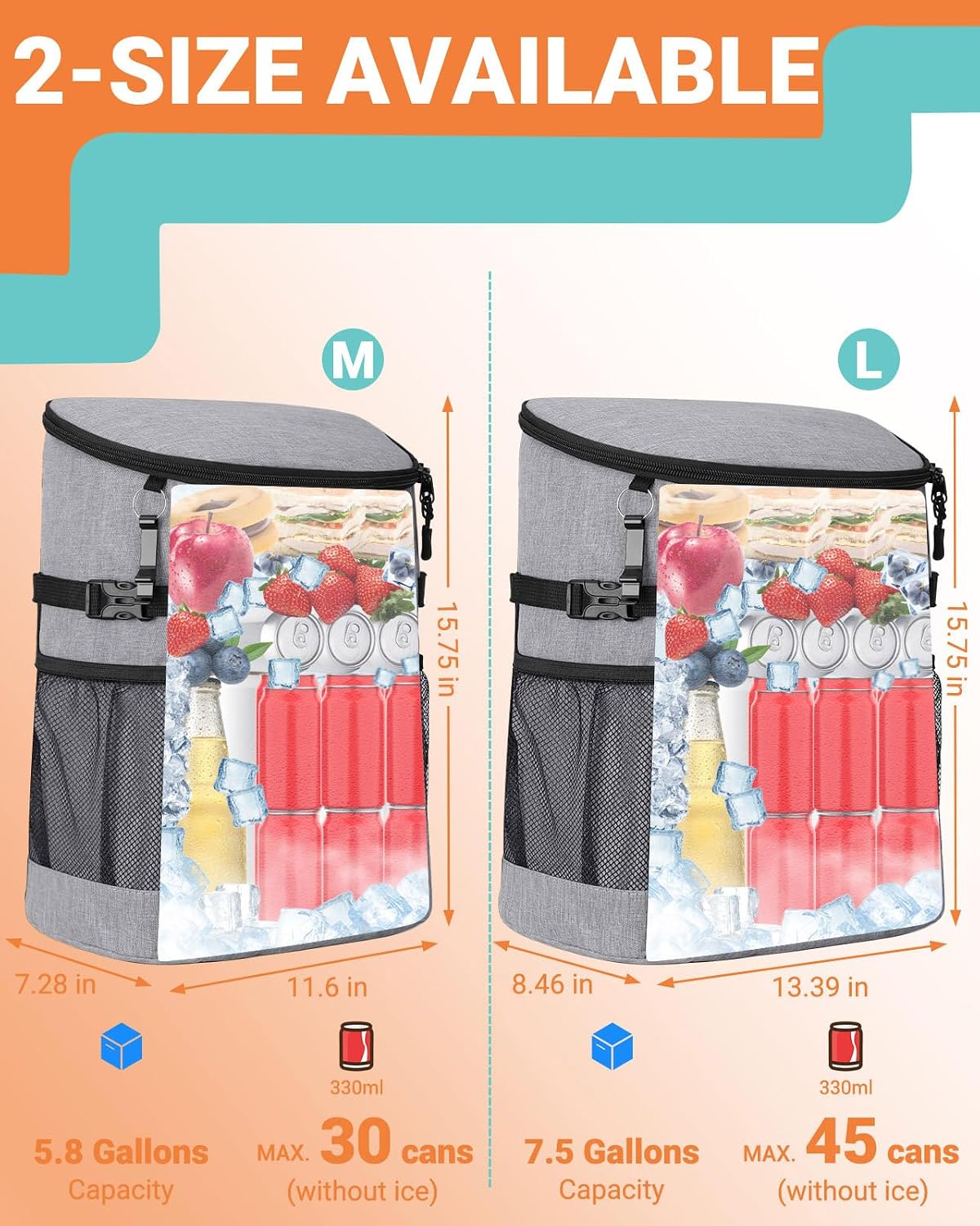 Soft Cooler Backpack for Men: Small Insulated Backpack Coolers for Beach