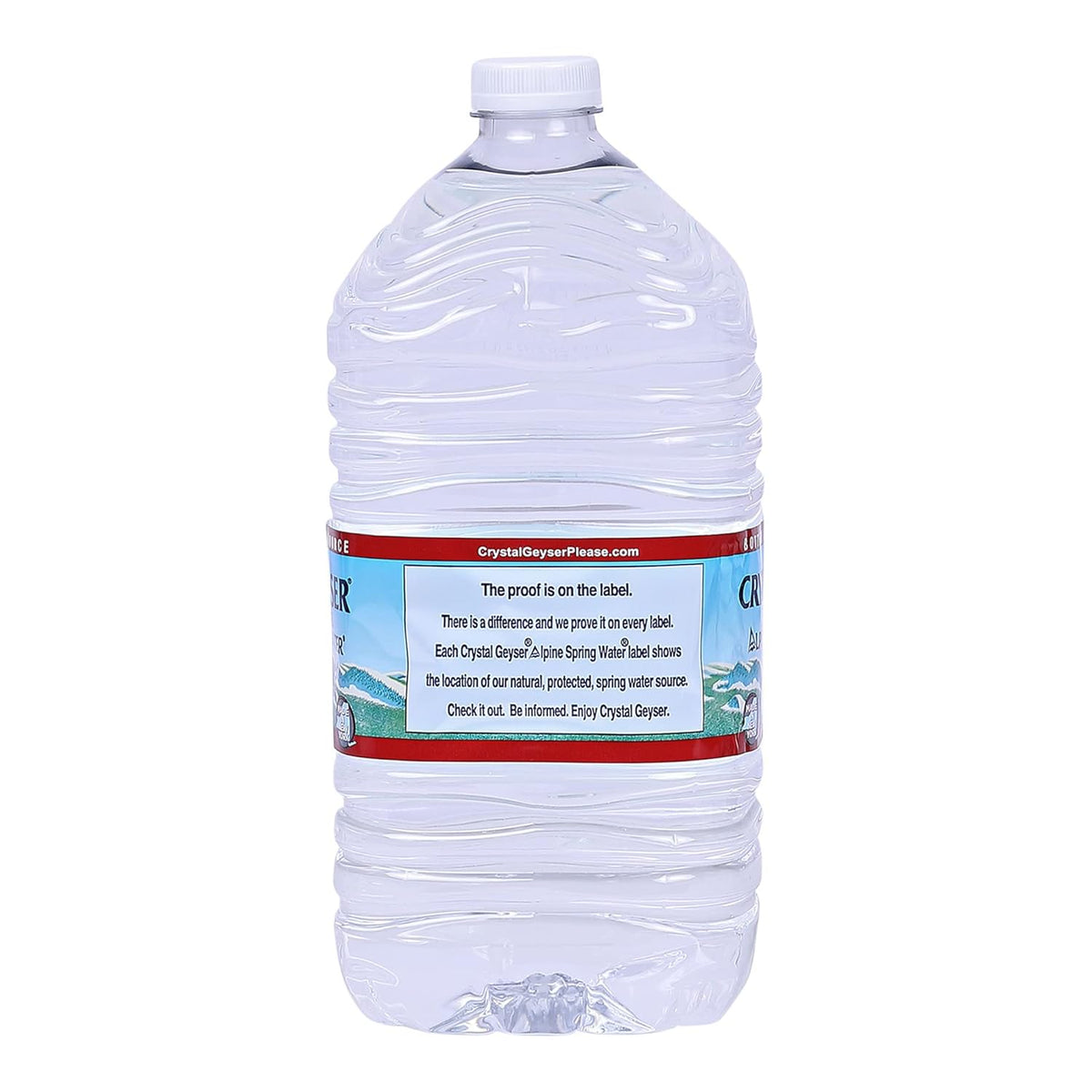 Crystal Geyser Natural Alpine Spring Water, Drinking Water Bottled at the Source, 6 Gallons