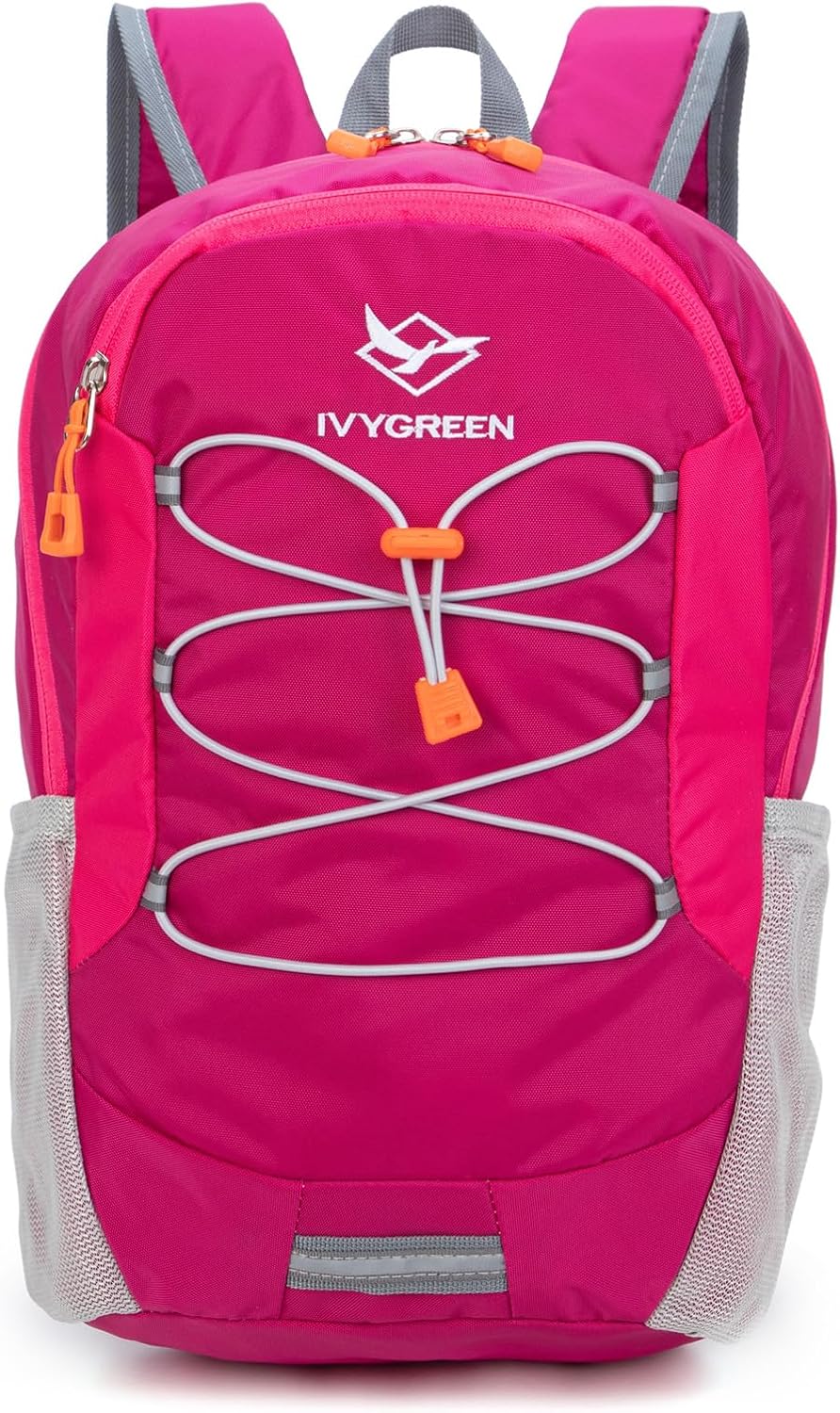IVYGREEN Small Kids Hiking Backpack for Camping or Short Trip, Rose, S