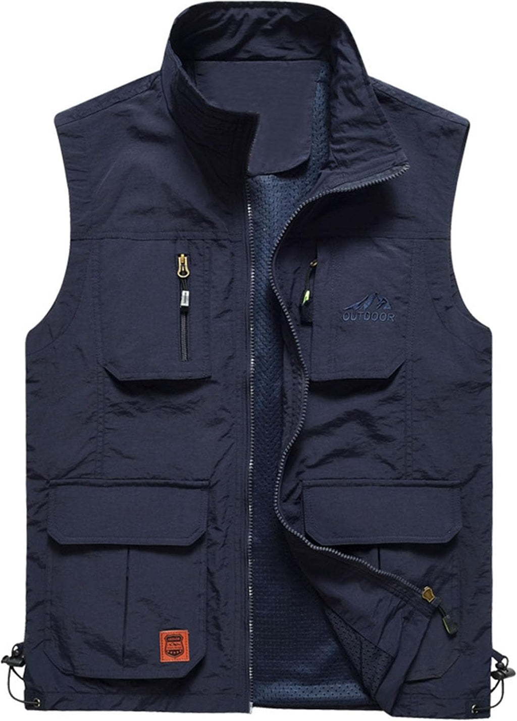 Flygo Men's Lightweight Outdoor Travel Work Fishing Vest with Multi-Pockets