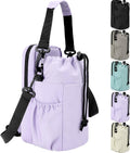 Water Bottle Holder with Strap, 32/40oz Insulation Water Bottle Carrier Bag with Phone Pocket, Water Bottle Sling Bag Crossbody Water Bottle Holder for Hiking Walking