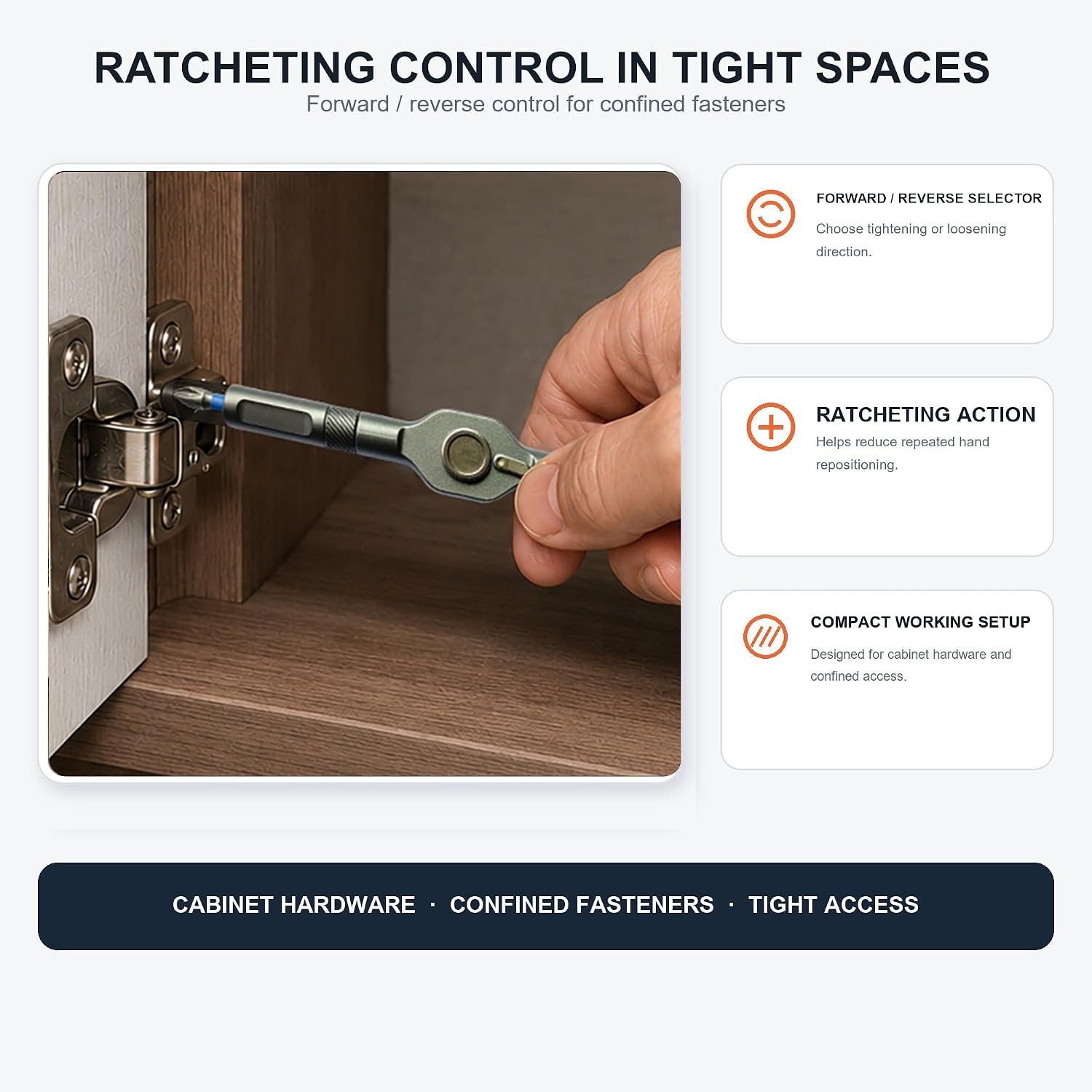 42 in 1 Magnetic Ratchet Screwdriver Set with Detachable T-Handle