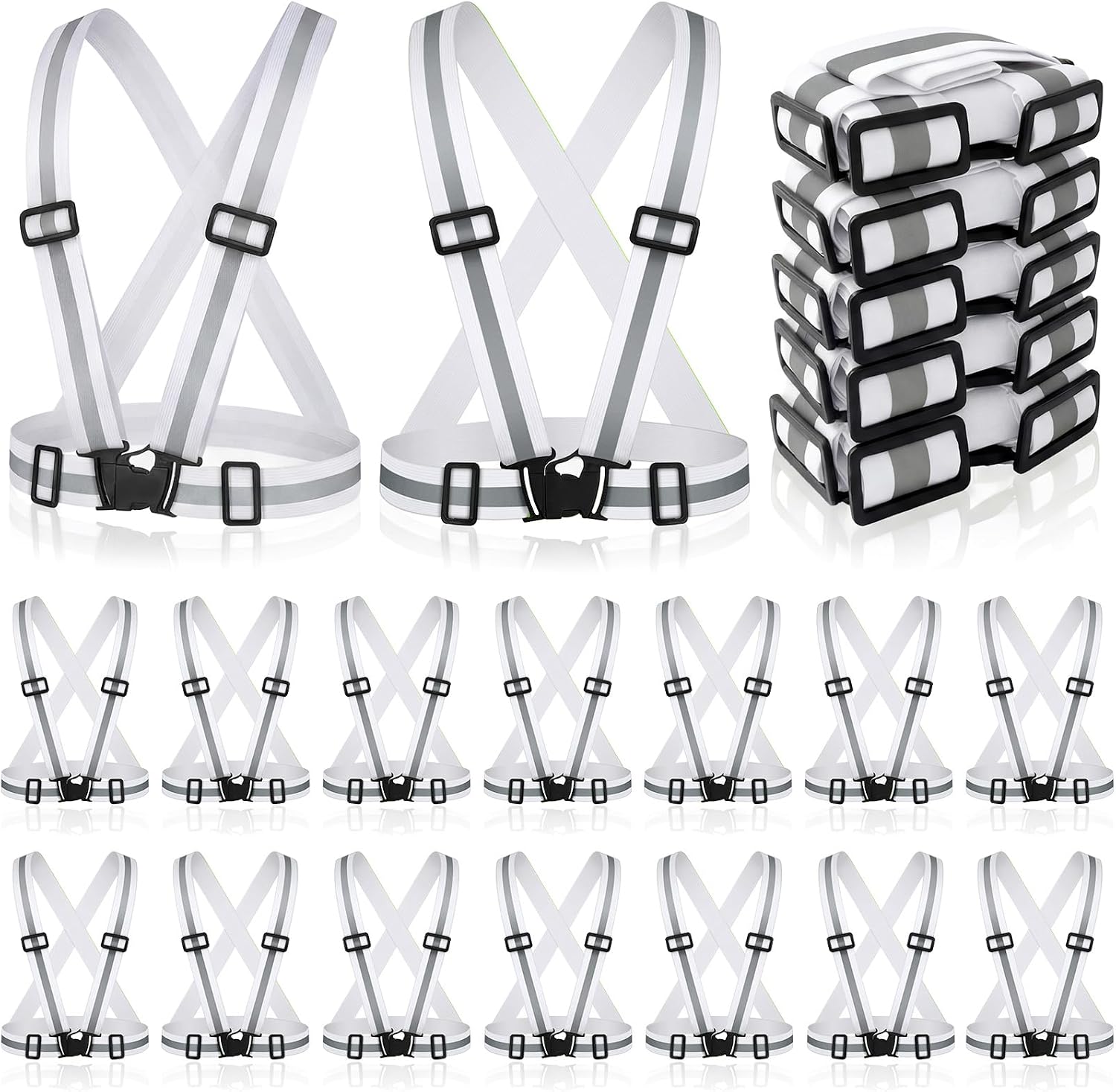 Hercicy Reflective Running Vests, Safety Vest Straps