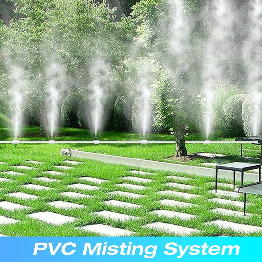 H&G lifestyles 1/2 Inch PVC Mist Nozzle Misting System for Patio