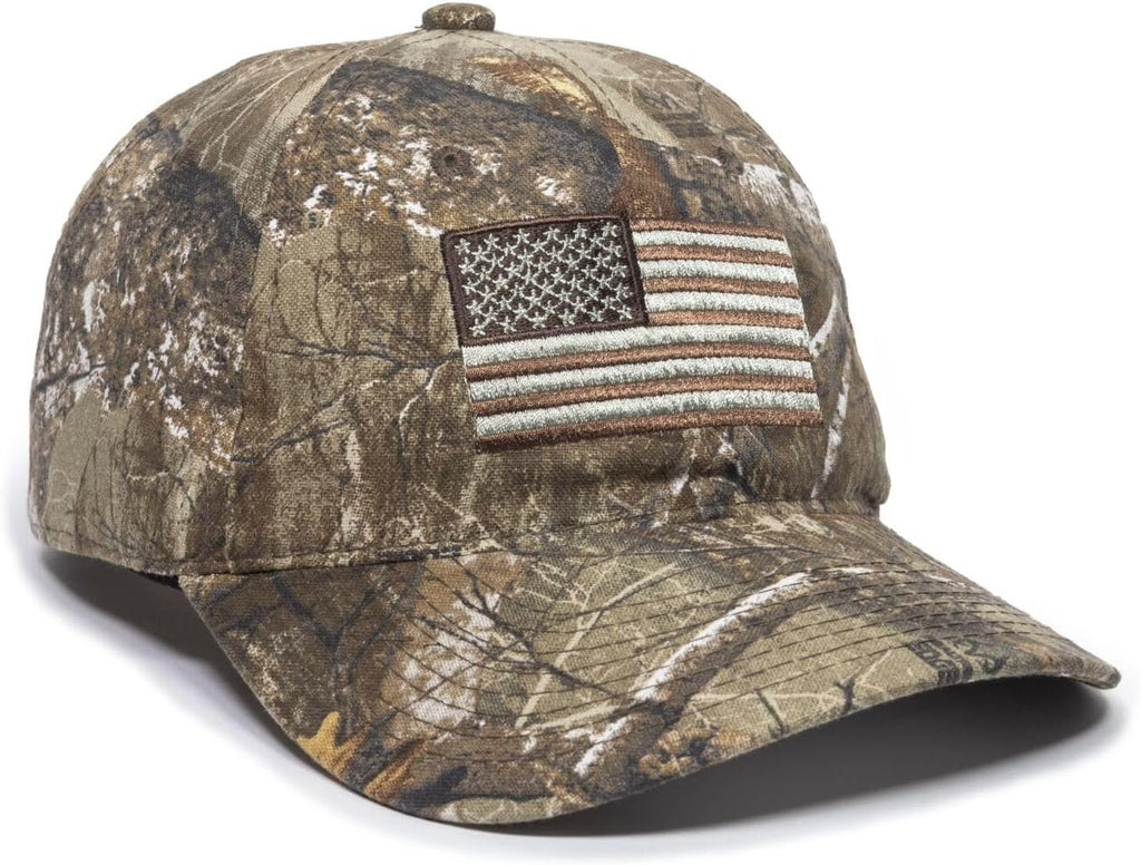 Outdoor Cap Men's Camouflage Americana Cap, One Size