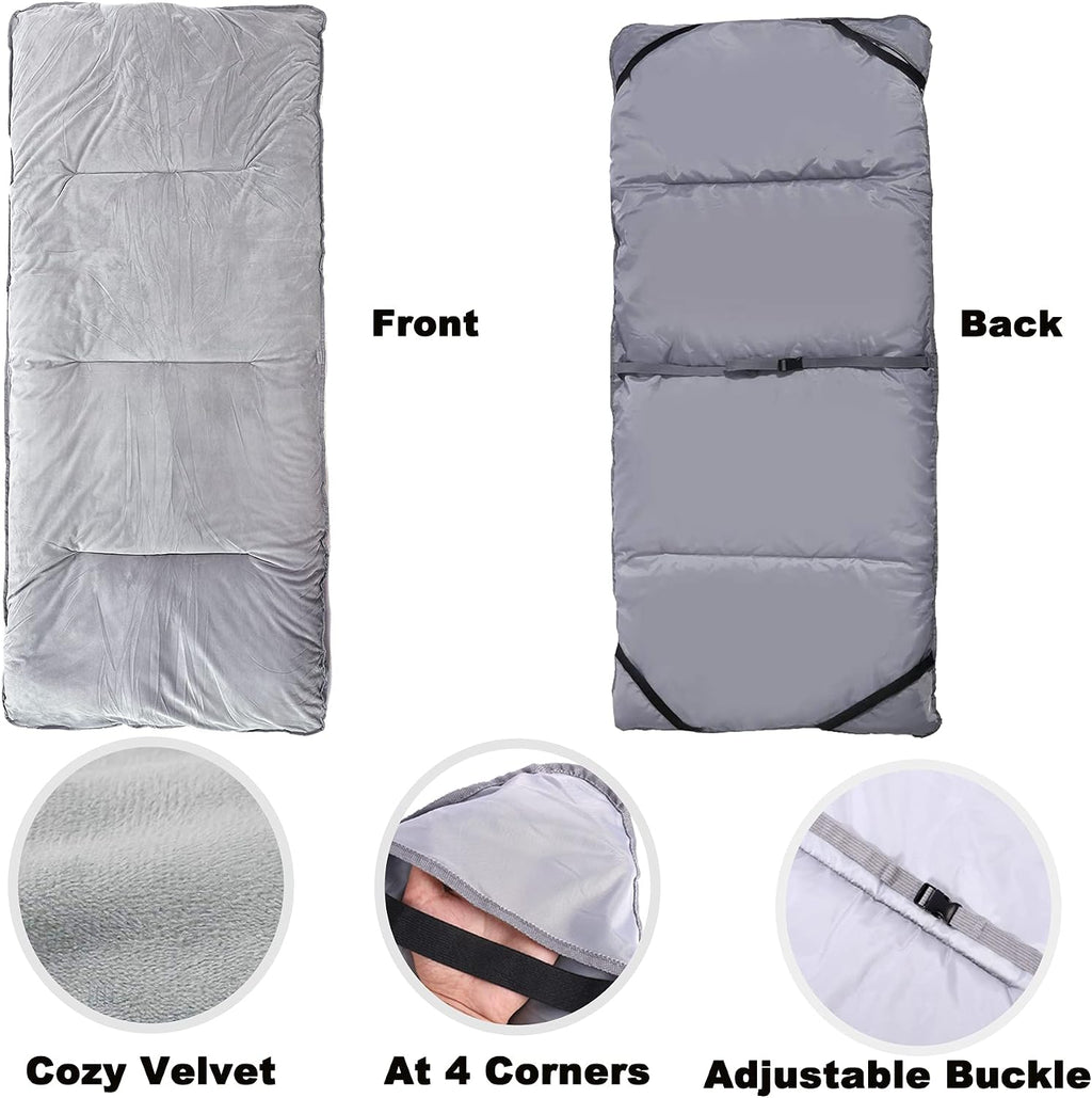 Thick Camping Sleeping Pad, Soft Comfortable Microfiber Camping Cot Pads for Adults, Lightweight Foldable Sleeping mats for Traveling Hiking Backpacking Traveling