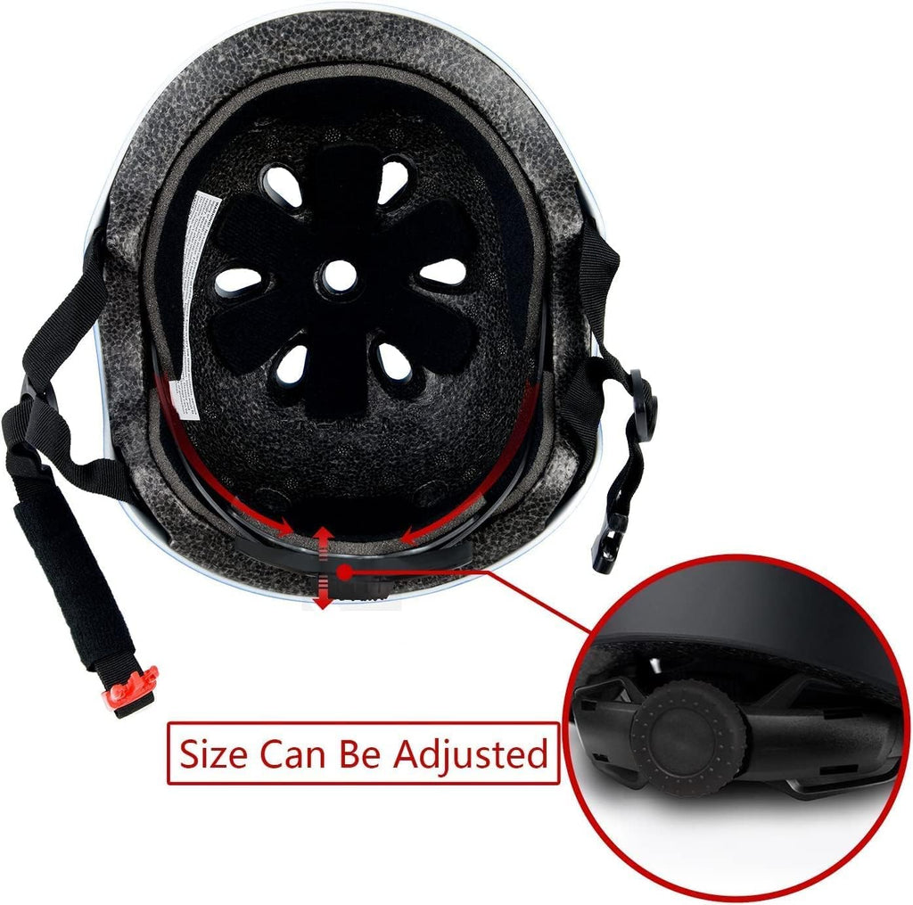 Kids Bike Helmet Set, CPSC Certified with Knee Pads Elbow Pads Wrist Guards,Adjustable Helmet for Ages 3-5-8-15 Toddler Kids&Youth,Bicycle Skateboarding…