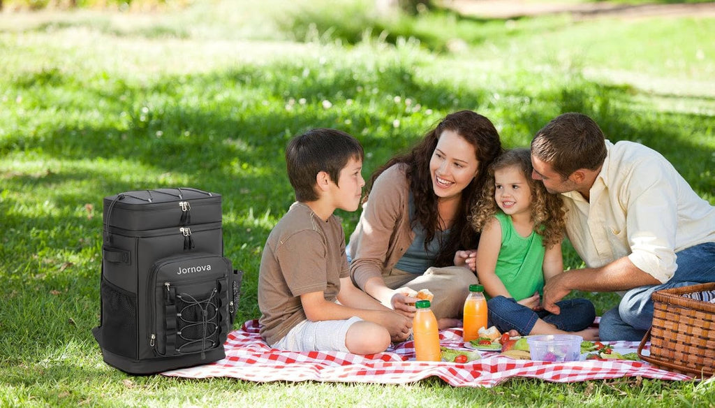Insulated Leakproof Cooler Backpack,Double Deck Bag,48 Cans,35L