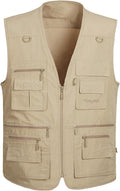 Lentta Men's Fishing Vest Summer Outdoor Lightweight Work Photo Vest 16 Pockets