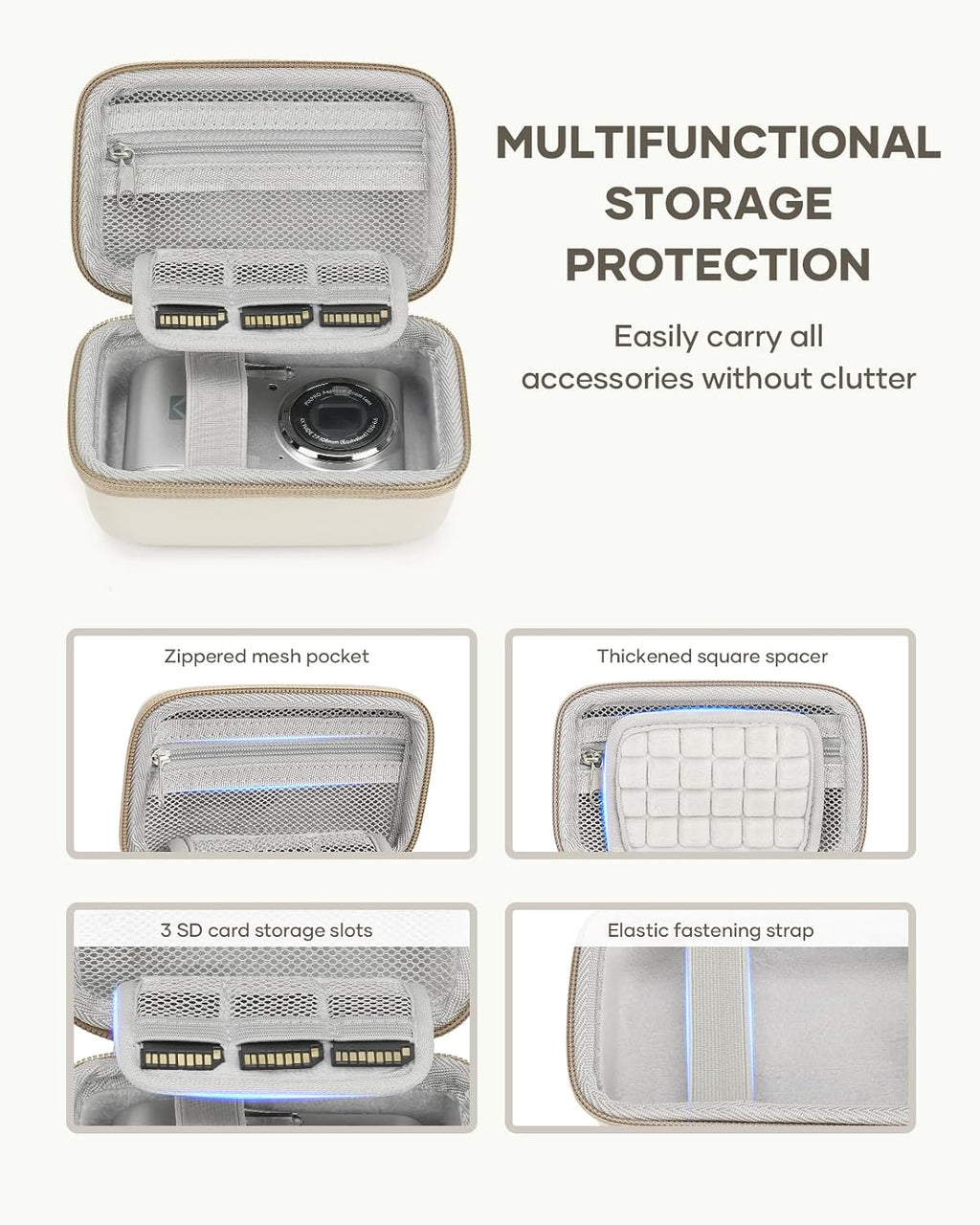 Digital Camera Travel Case Fit for KODAK PIXPRO FZ45 FZ55 CAMKORY