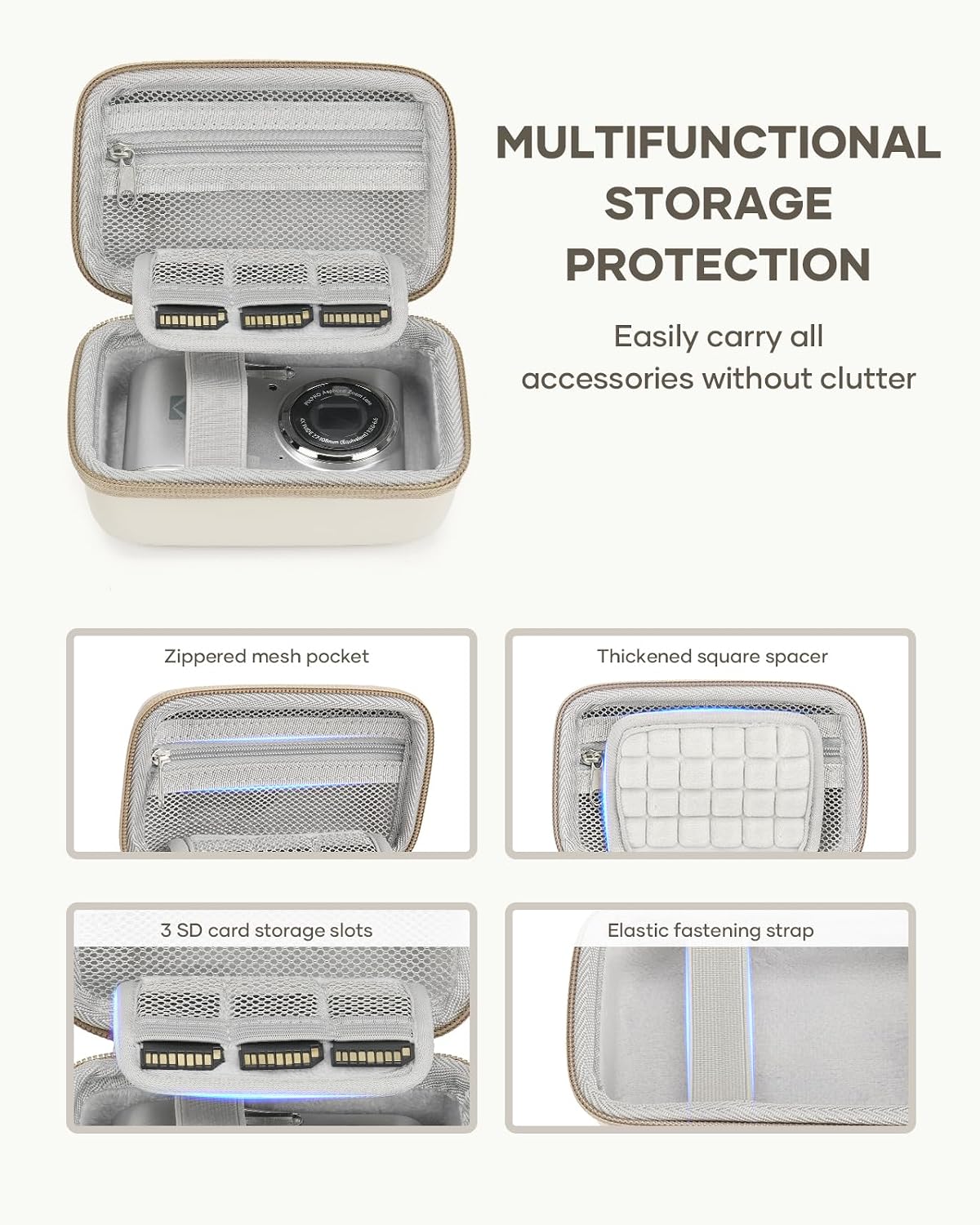 Digital Camera Travel Case Fit for KODAK PIXPRO FZ45 FZ55 CAMKORY