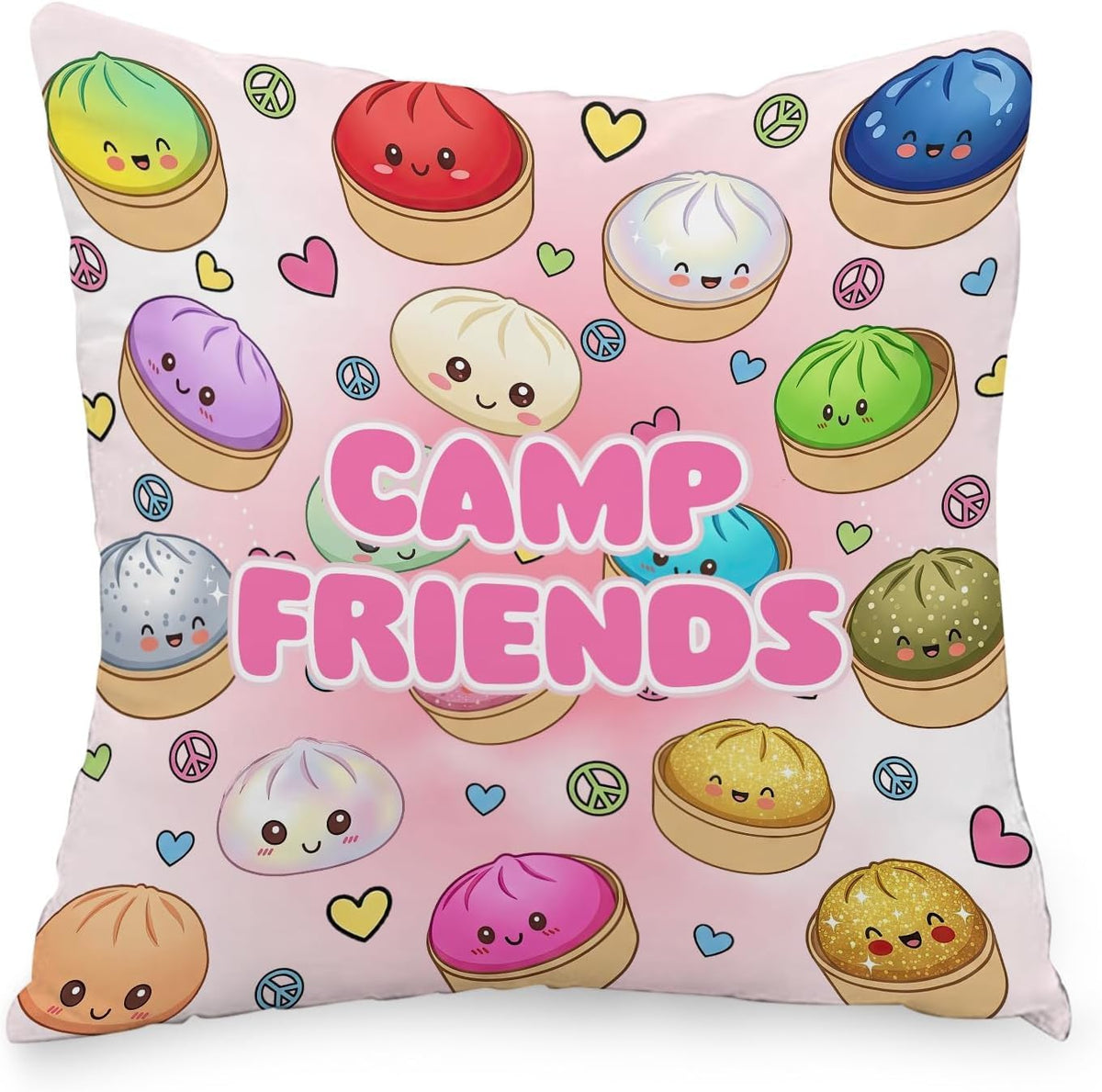 Gilbins Camp Bunk Kids Autograph Pillows A Great Pre-Camp Gift for Boys Or Girls Camp Retro (Dumpling)