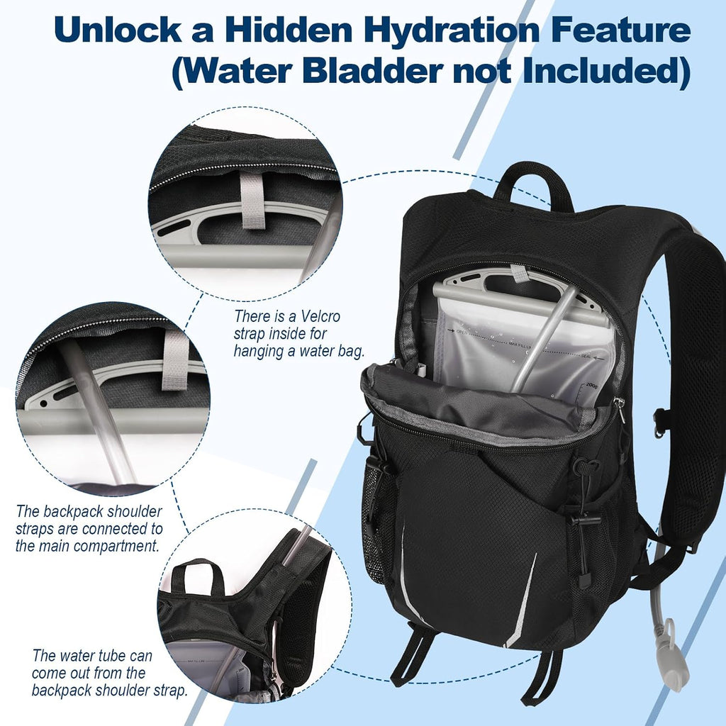 10L Small Hiking Backpack for Men Women, Lightweight Hiking Daypack