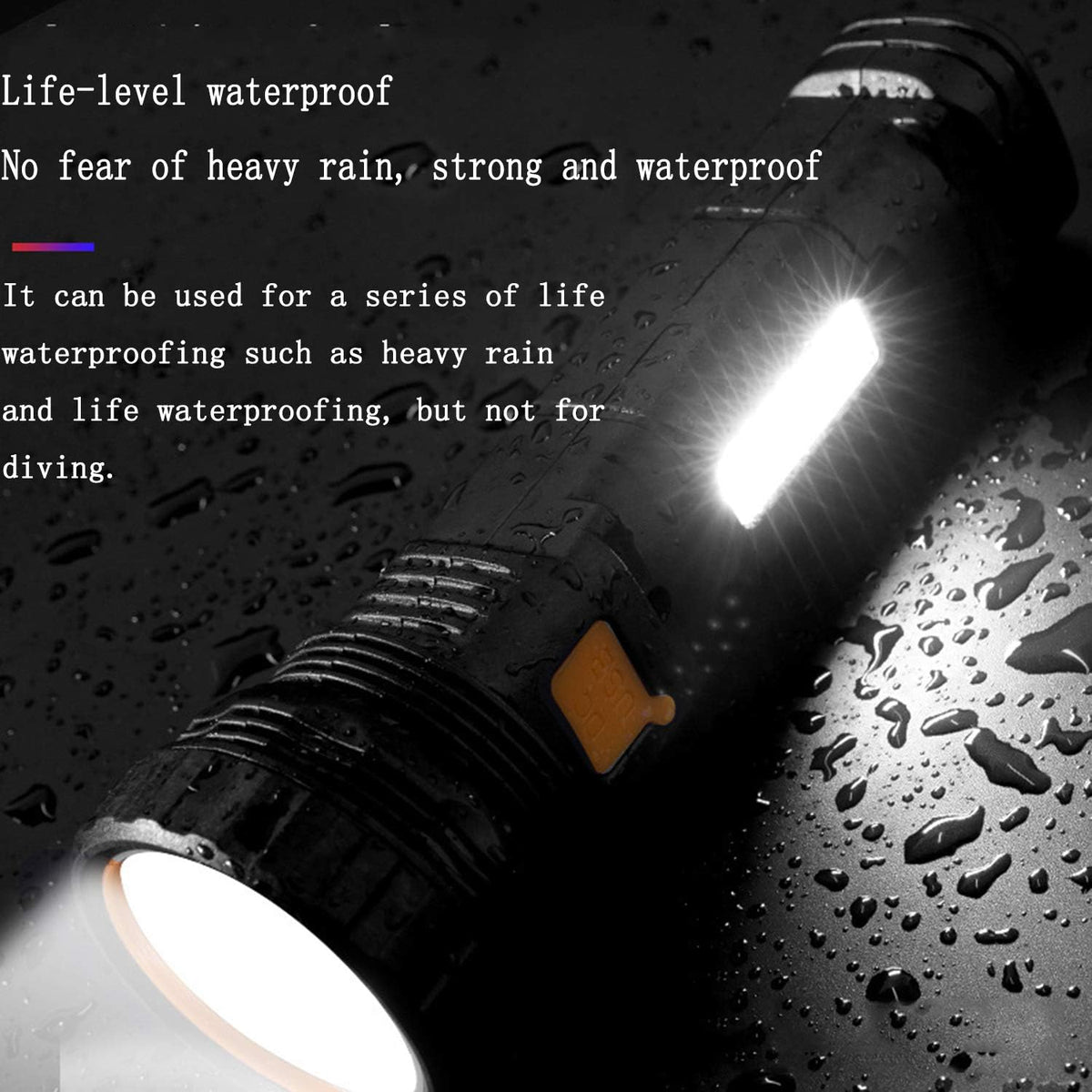 E-SHIDAI Solar Flashlight, Rechargeable flashlights for Camping, Home