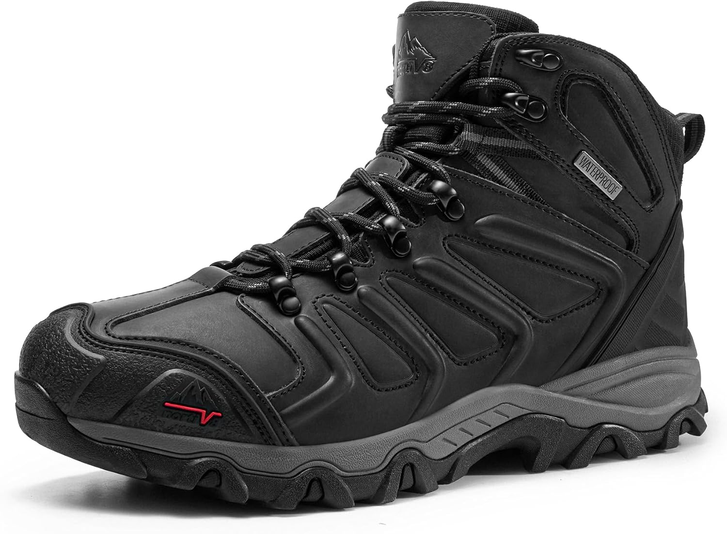 NORTIV 8 Men's Ankle High Waterproof Hiking Boots