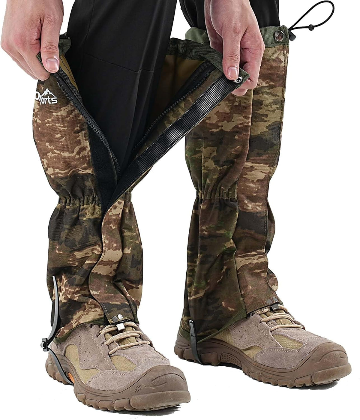 Waterproof Leg Gaiters for Men Women, Adjustable Snow Boot Gators for Hiking, Skiing, Hunting, Outdoor Adventures