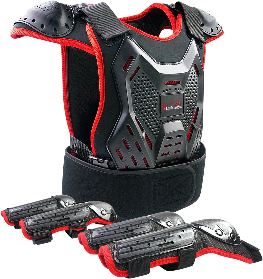 StarknightMT 5-12 Kids Dirt Bike Gear Youth Motocross Chest Protector Suit