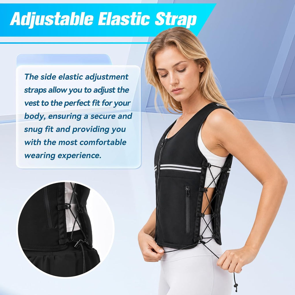 Ktinnead Adjustable Weighted Vest for Women Men, 1-10 Lbs Removable