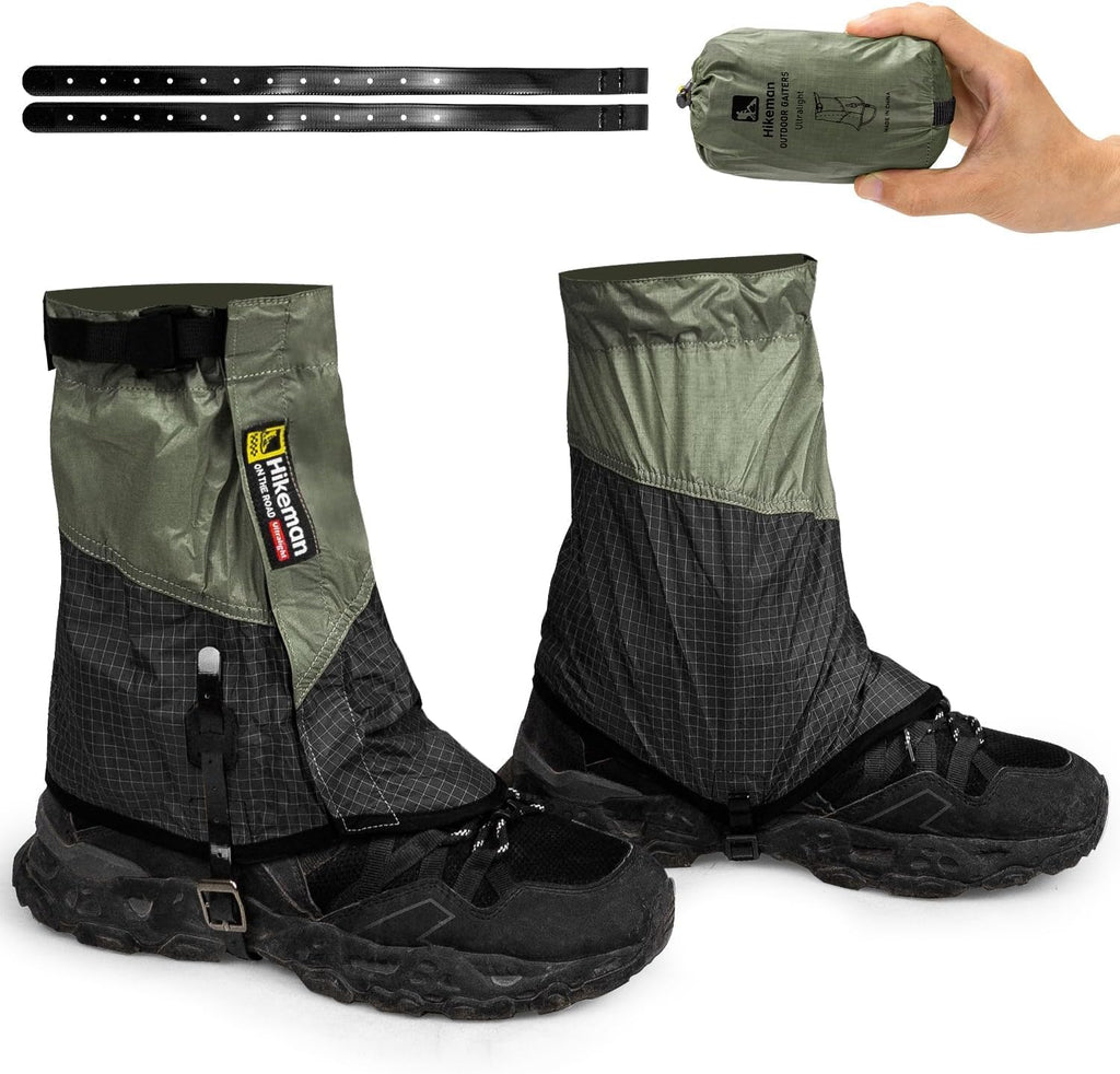 Gaiters for Hiking:Adjustable Leg Gaiter Waterproof Anti-Tear Ankle Gaiters Outdoor Hiking Walking Climbing Hunting Snow for Men Women