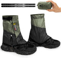 Gaiters for Hiking:Adjustable Leg Gaiter Waterproof Anti-Tear Ankle Gaiters Outdoor Hiking Walking Climbing Hunting Snow for Men Women