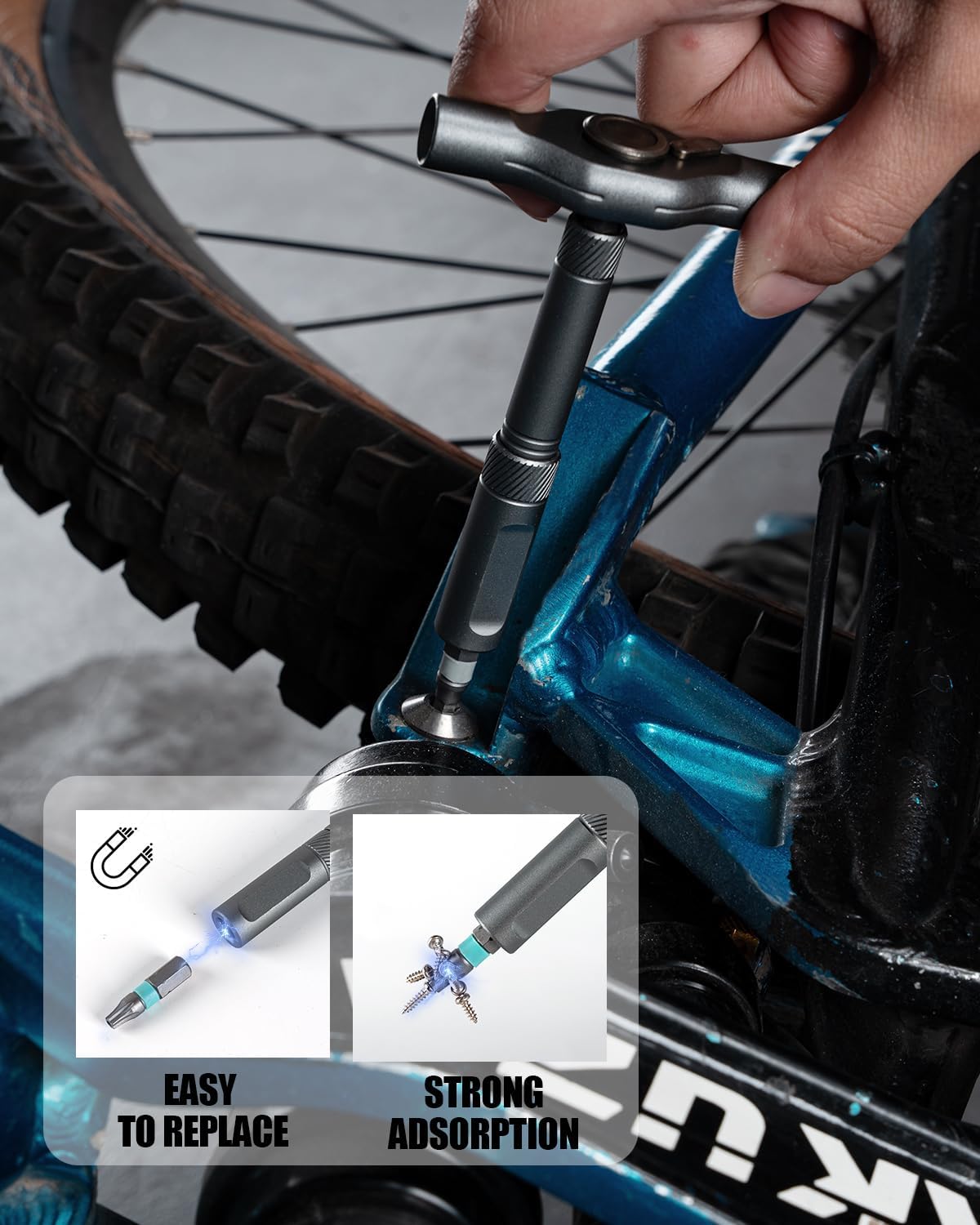 VMAN Ratchet Screwdriver Set, magnetic Screwdriver sets, S2 Steel Bits, DIY Combination Flexible Shaft, Suitable for Furniture Assembly, Precision Electrical Appliance Repair, Bicycle Tools