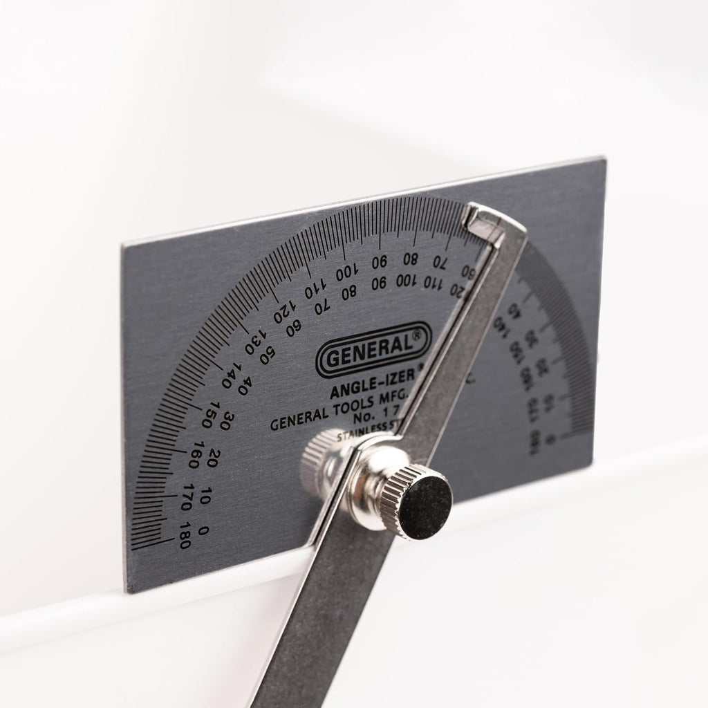 General Tools Square Head Protractor & Angle Finder for Carpentry & Framing