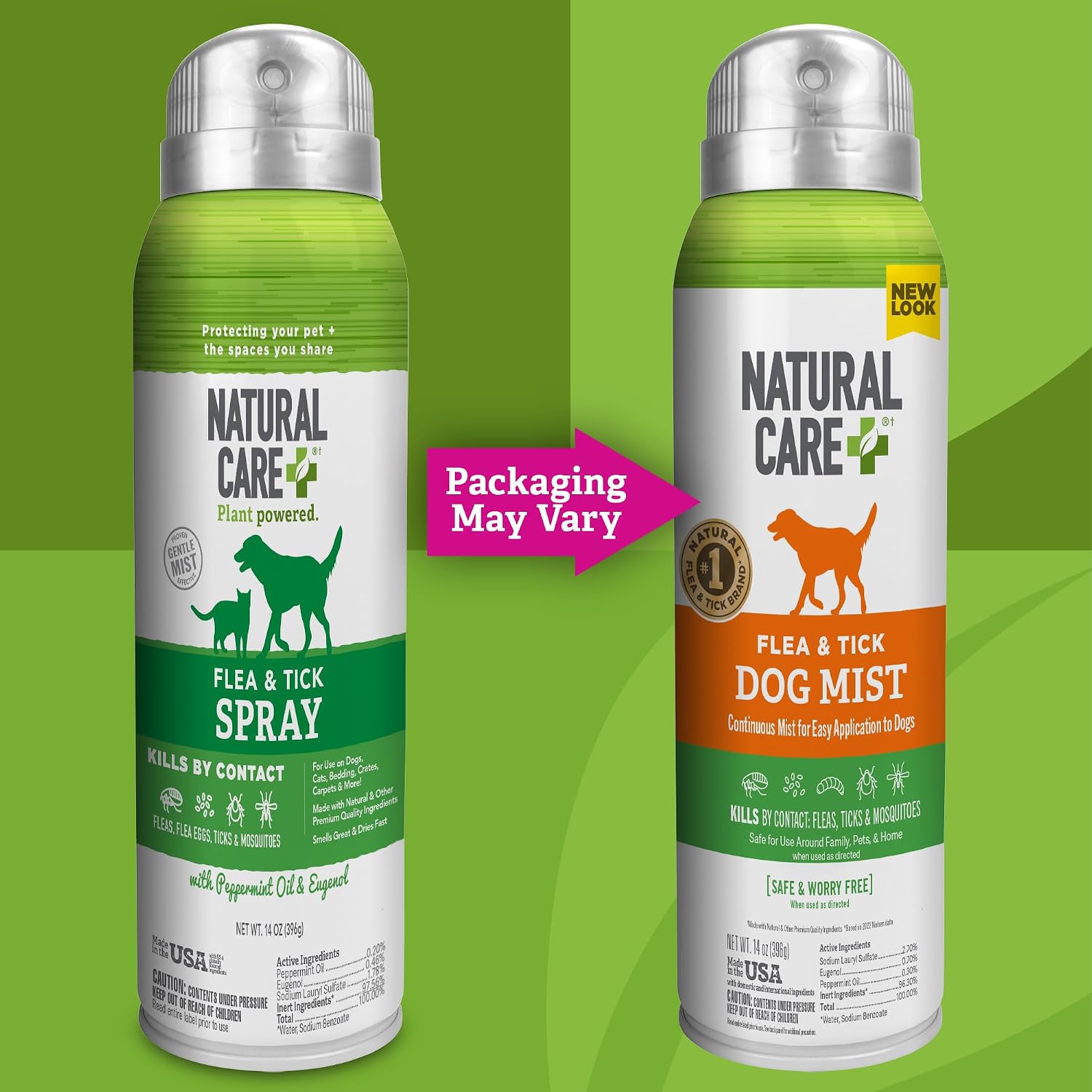 Natural Care Flea & Tick Spray for Dogs, Flea & Tick Treatment, 14oz